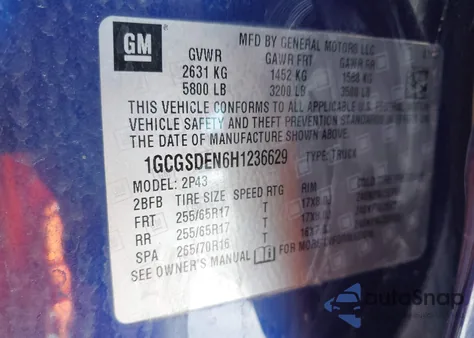 2017 Chevrolet Colorado Z71 from USA, damaged, VIN 1GCGSDEN6H1236629
